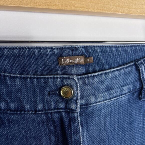 J McLaughlin Womens Size 8 Dark Wash Lexi Skinny Jenas Denim Cotton Stretch - Picture 7 of 11